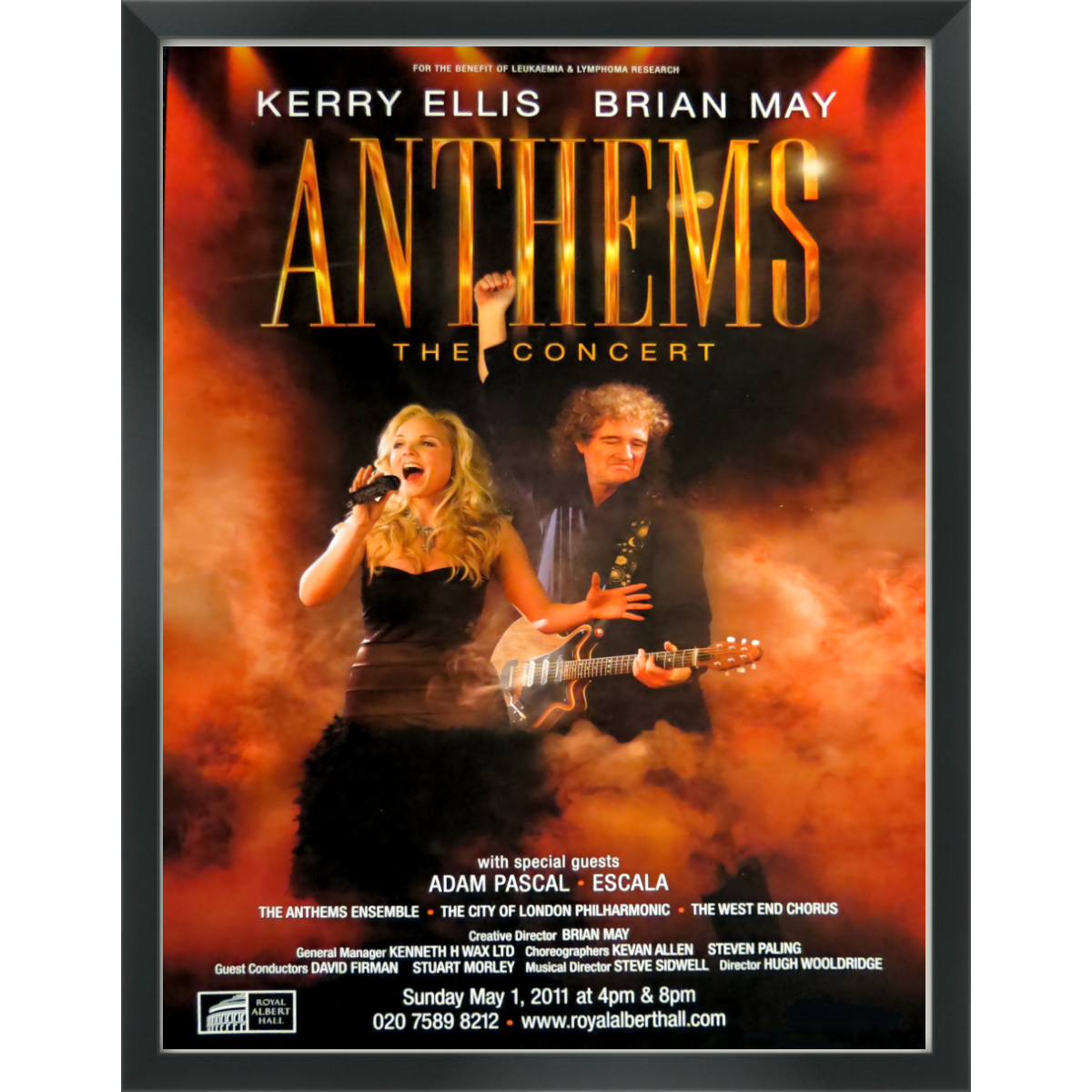 Anthams The Concert Kerry Ellis, Brian May Poster