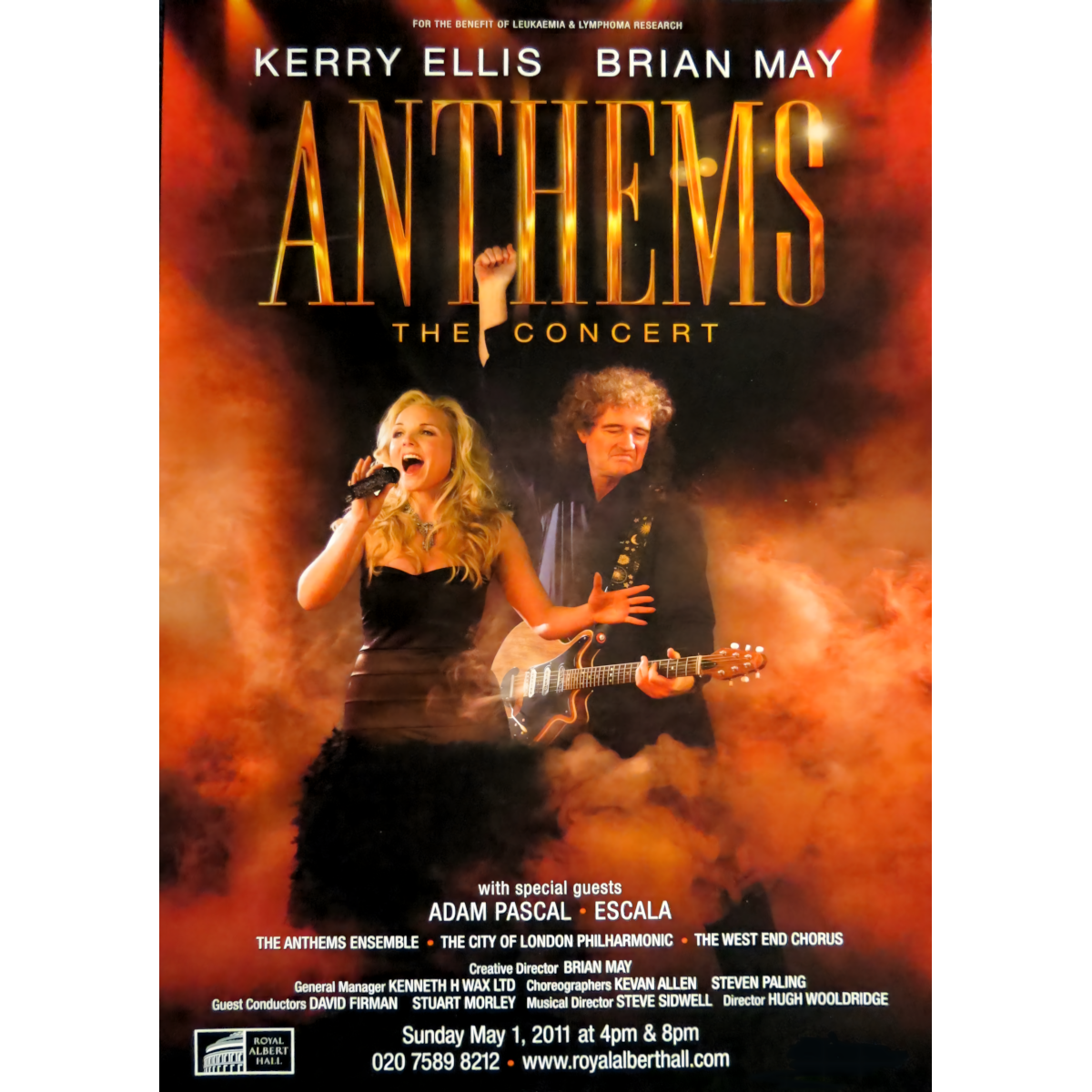 Anthams The Concert Kerry Ellis, Brian May Poster