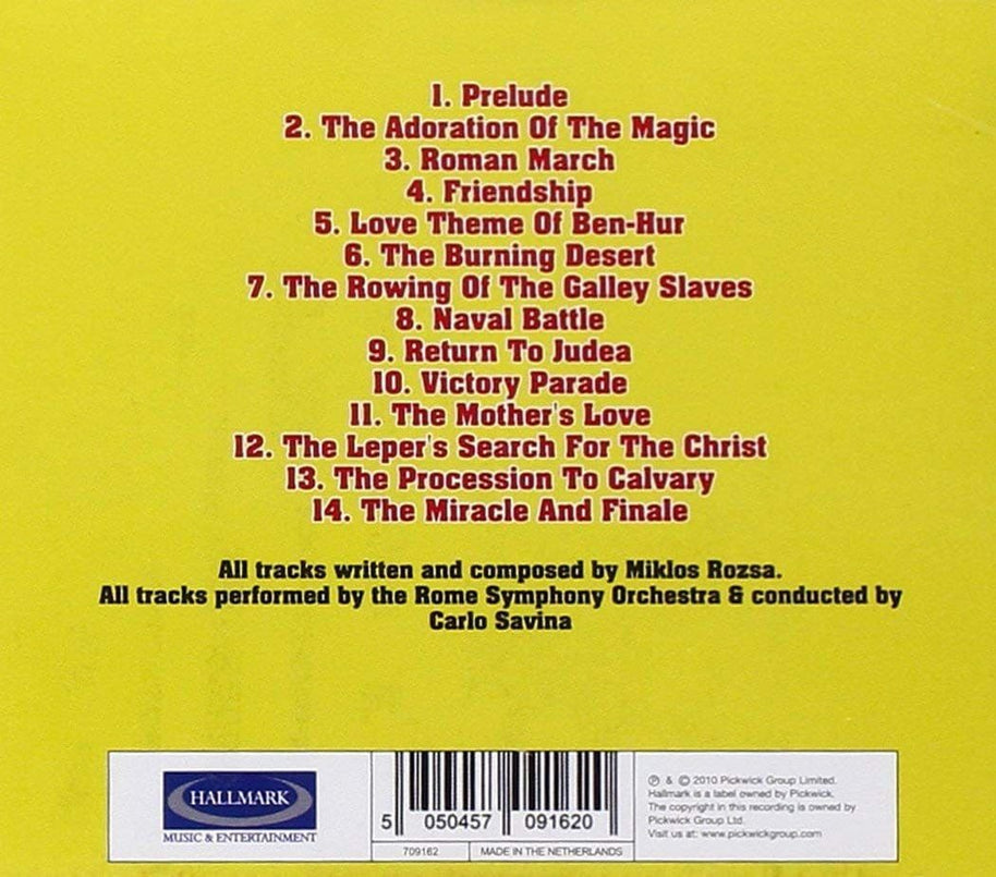 Ben Hur Original Film Soundtrack