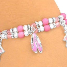 Children`s Pink Ballerina Bracelet