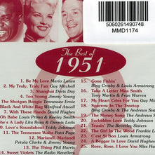 Golden Age Of Popular Song 1951 CD