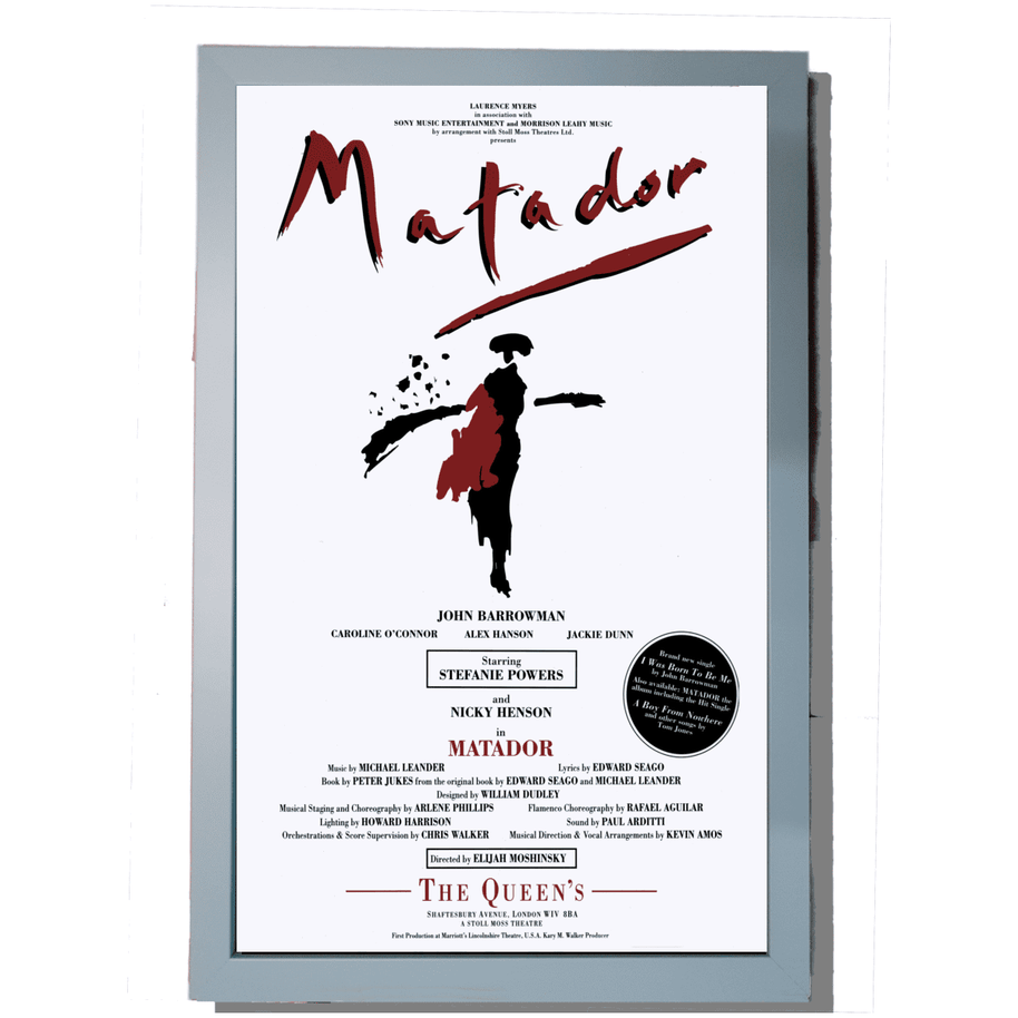 Matador The Queens Theatre 1991 Repro Poster