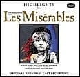 Les Miserables Highlights Broadway Cast CD