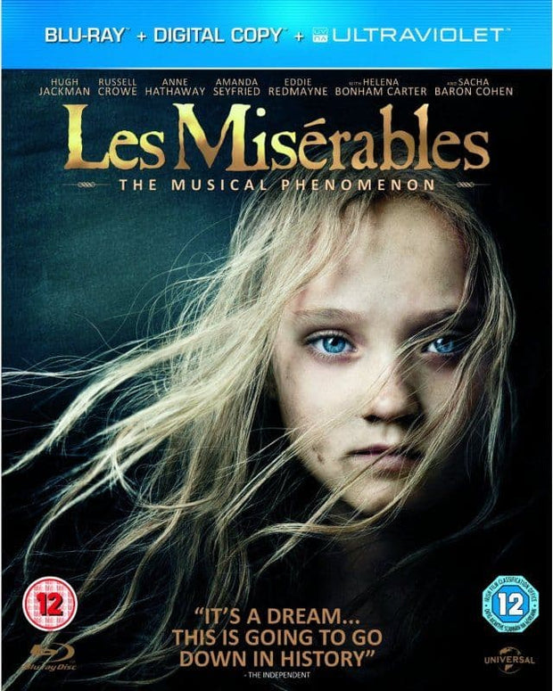 Les Miserables Movie 2012 (Blu-ray / Digital Copy / Ultra Violet Copy - Region 2: UK & Europe)