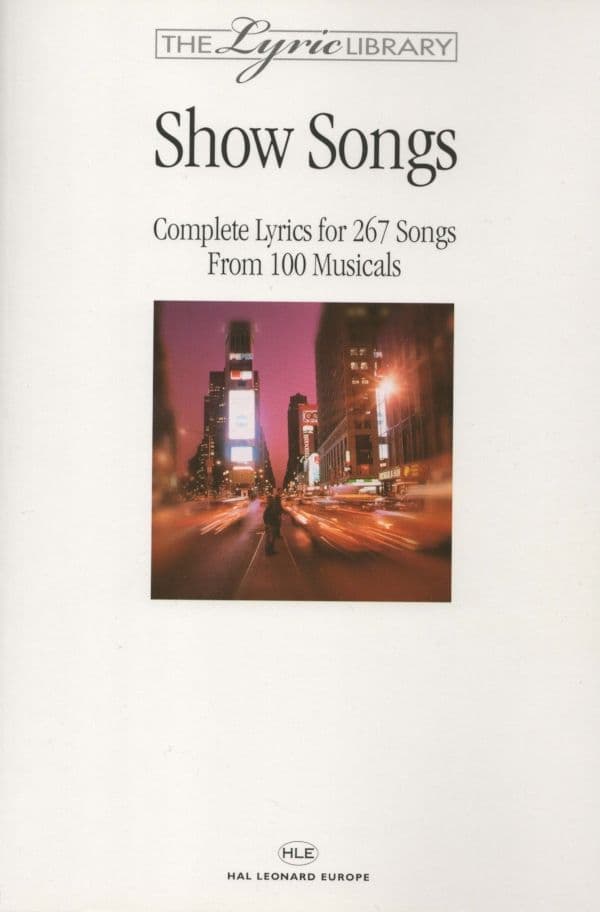 Lyric Library: Show Songs Book