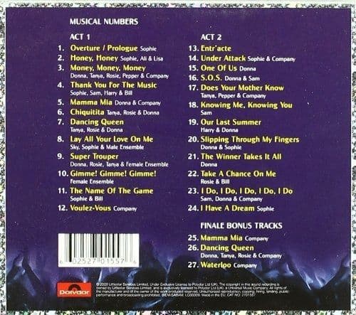 Mamma Mia 10th Anniversary Year CD