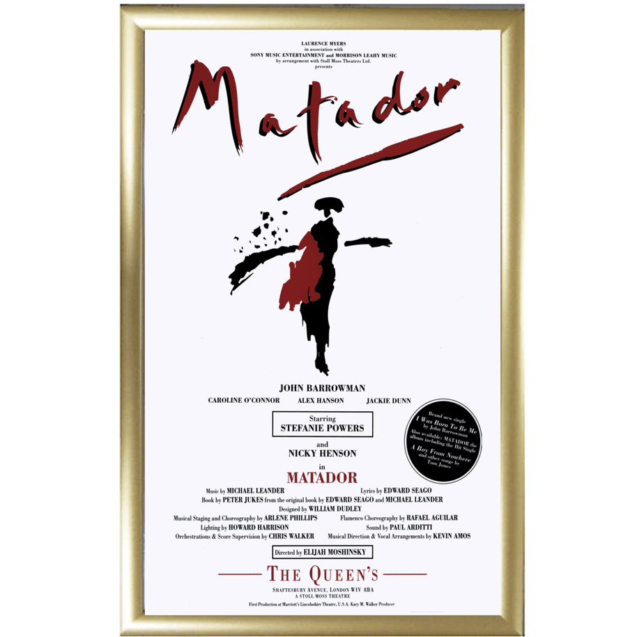 Matador The Queens Theatre 1991 Repro Poster