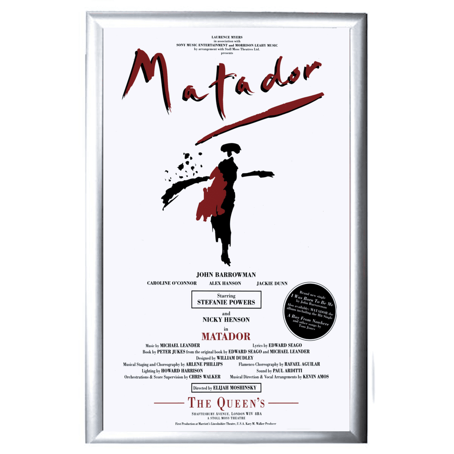 Matador The Queens Theatre 1991 Repro Poster
