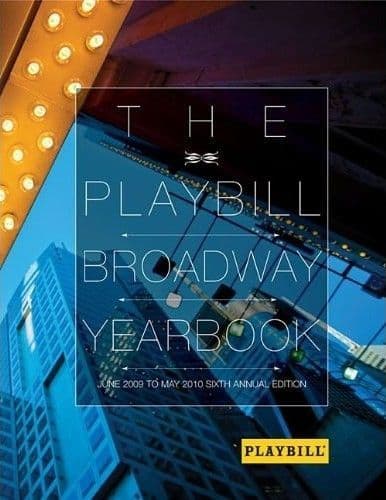 Playbill Broadway Yearbook June 2009- May 2010 Book